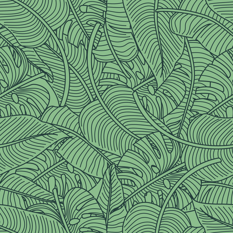 Floral Seamless Pattern With Leaves by Non Exclusive - Wrapped Canvas Art Prints, 51cm H x 51cm W x 3.8cm D