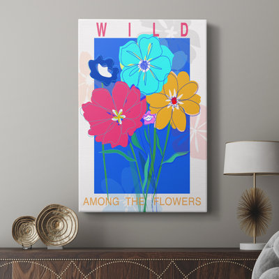 Pop Wildflower Bouquet -Gallery Wrapped Cavas
