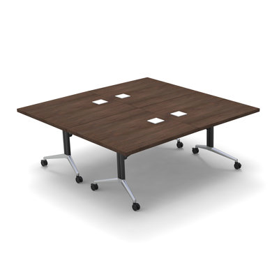 Albin 12 Person Conference Meeting Tables 2 piece Complete Set by The Twillery Co.