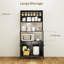 Station de café avec chargement et rangement pour les essentiels de la cuisine à domicile - deux prises de courant alternatif, ports, tablettes, plateaux de table, armoires, construction robuste, patins réglables, avantages de conception basculante
