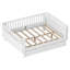 Lit double en bois blanc - coins sécuritaires, rangement profond-175087837