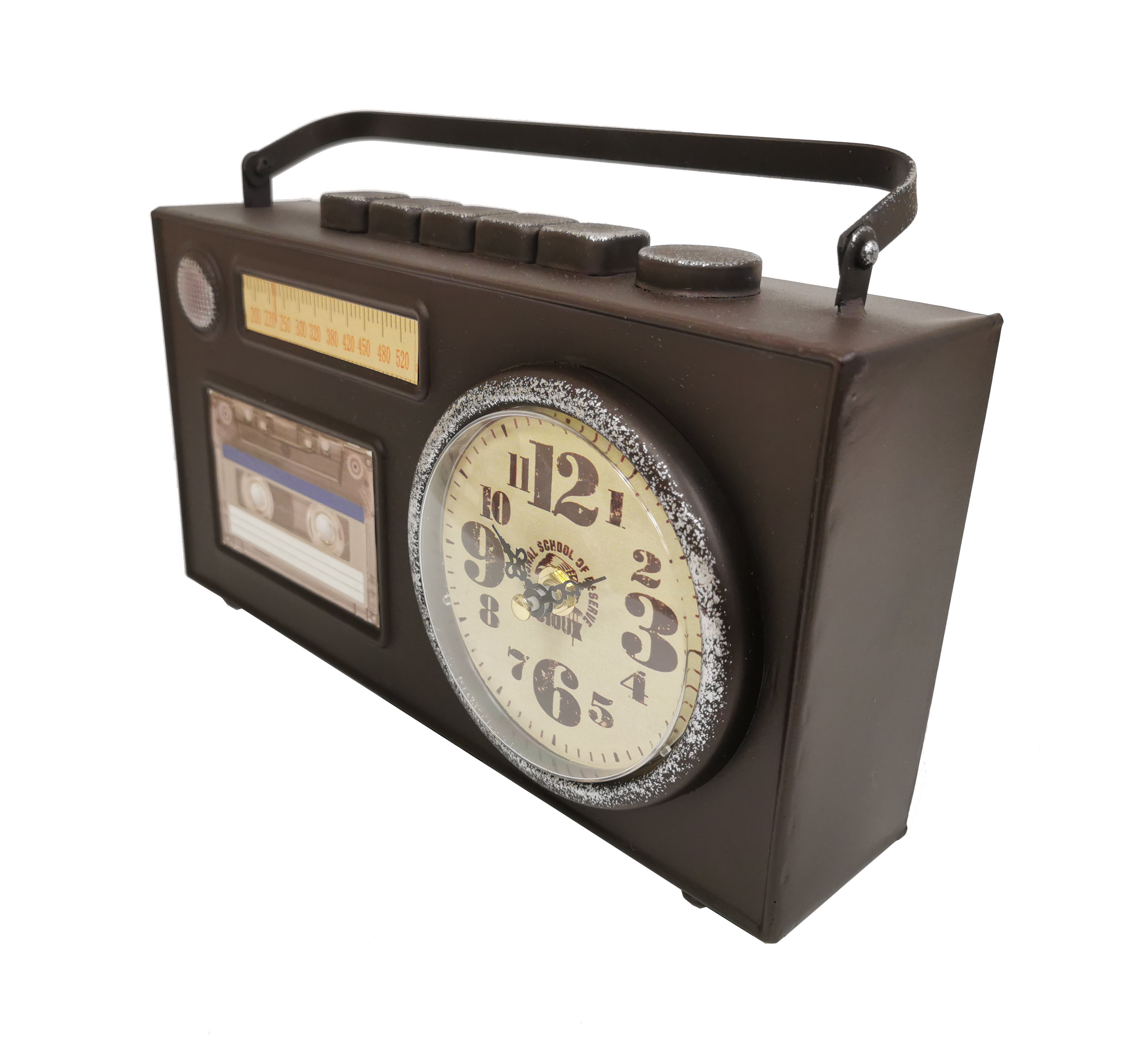 Red Barrel Studio® Brown Radio Table Clock | Wayfair