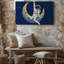 Toile «Un astronaute fantaisiste dans une combinaison spatiale blanche éclatante avec art mural vibrant»-747257002