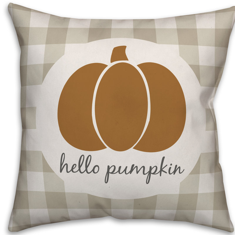  Hello Pumpkin Throw Pillow