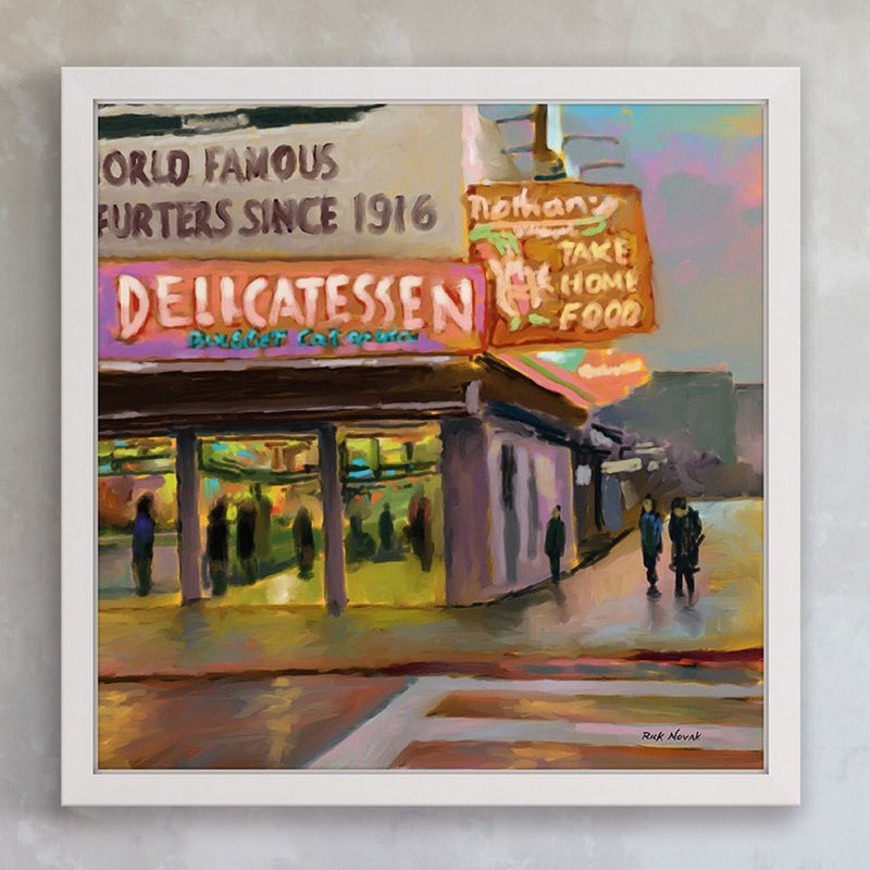 Rick Novak - Single Picture Frame Painting, 41cm H x 41cm W x 3.81cm D