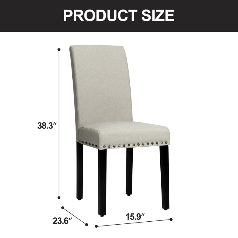 Breedsville 21'' H Linen Upholstered Side Chair, Celadon