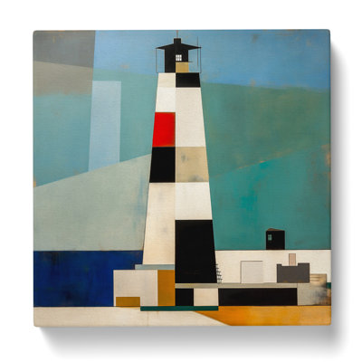 Lighthouse Suprematism - Wrapped Canvas