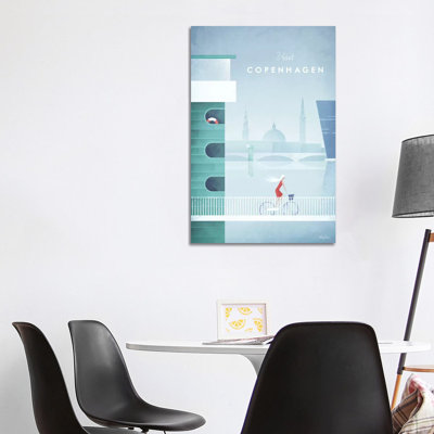 Visit Copenhagen by Henry Rivers - Wrapped Canvas Painting