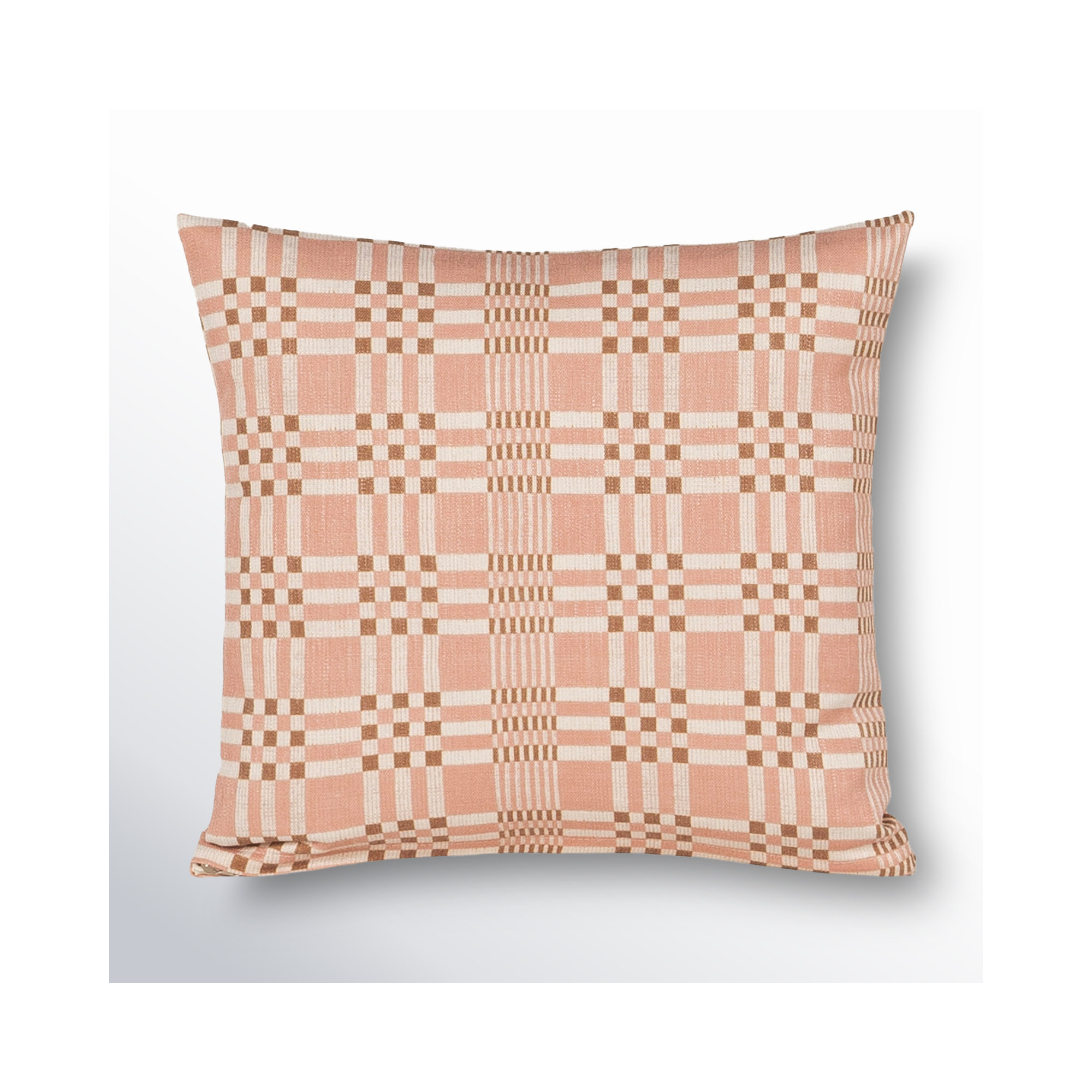Modular Print Accent Pillow, Feather, Square 20", Pink