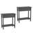Verrill Flip Top Console Table – 2 Piece Living Room End Tables with Hidden Hinged Storage Compartment and Lower Shelf-2025992313