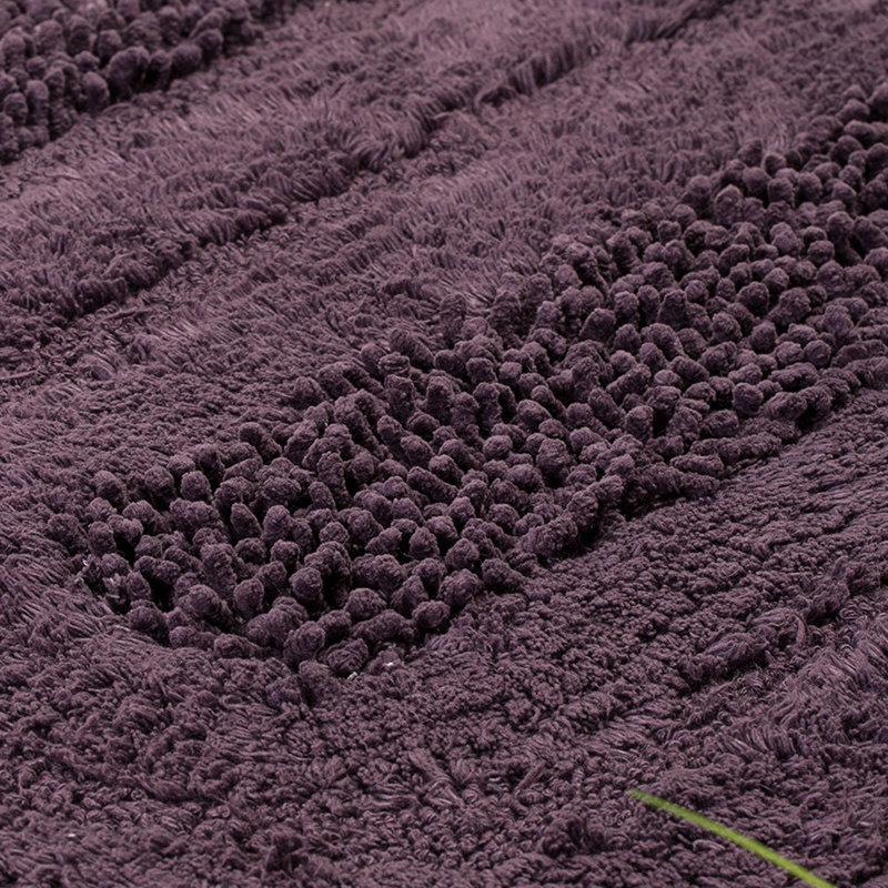 Gibby 2 Piece Bath Rug Set, Purple