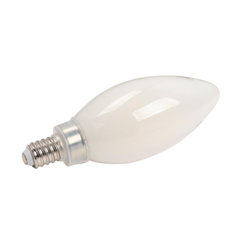 Ampoule à DEL à filament variable B11 de 4,5 watts (équivalent à 60 watts) blanc doux, base candélabre, paquet de 6