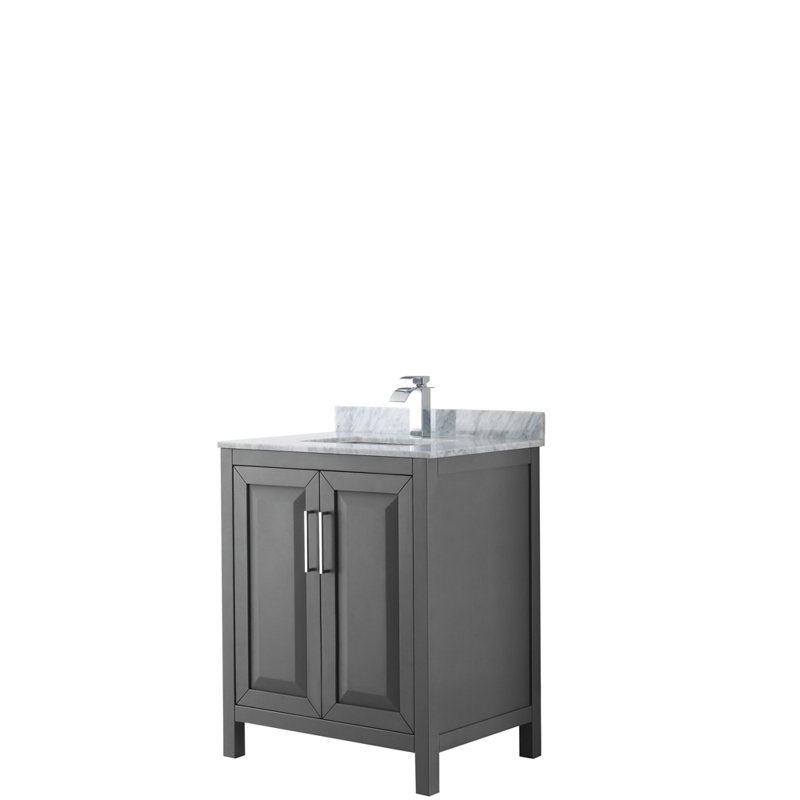 Daria 30'' W Single Vanity, Dark Espresso, Polished Chrome