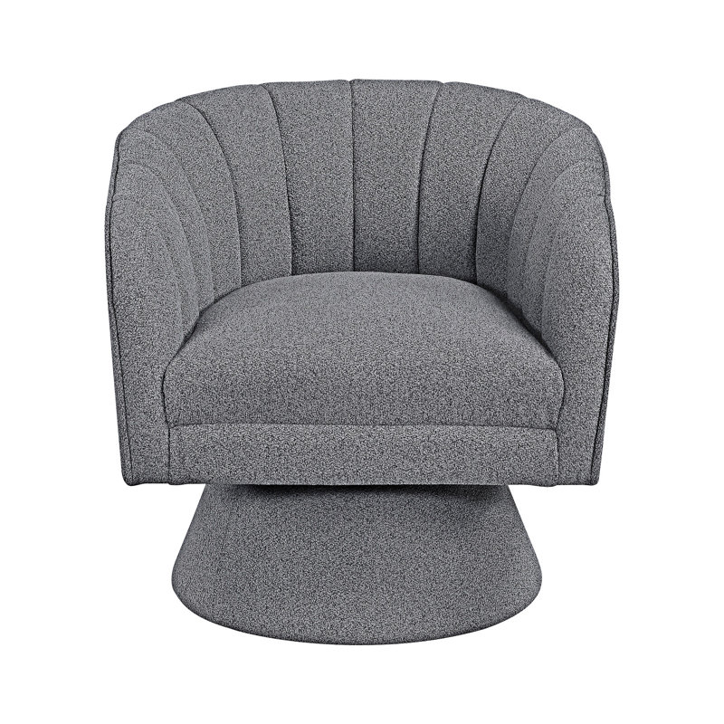 Fauteuil d'appoint pivotant, Gris foncé