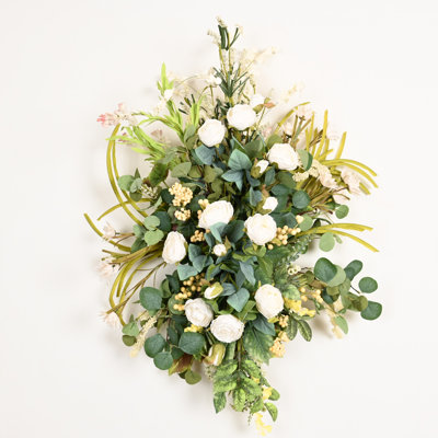 Spring Summer Hydrangea Berry Front Door Swag
