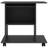 Computer Desk Gray Engineered Wood Compact Desk with Sliding Components Space-Saving Workstation