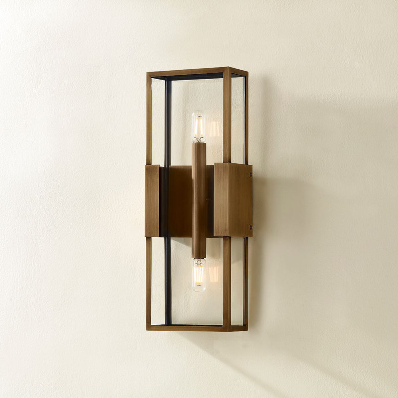 Santa Clara 2 Light Wall Sconce, 18" H x 6.5" W x 6.5" D