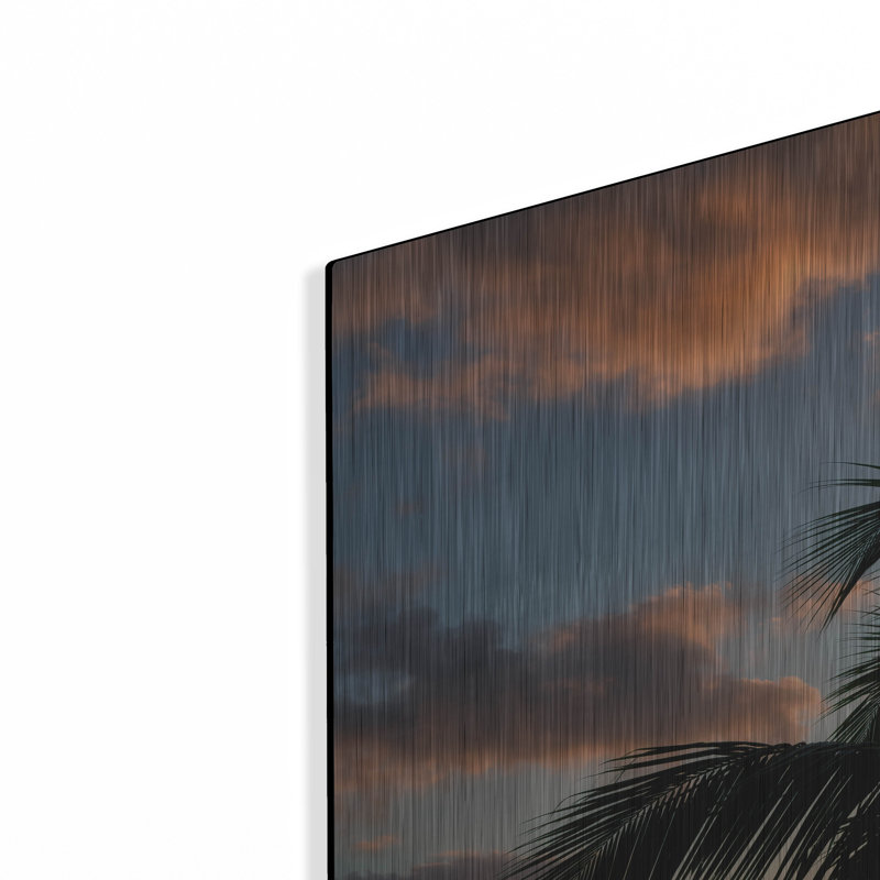 «Palm Tree Sunset II» par Dennis Frates, H 24 po x l 36 po