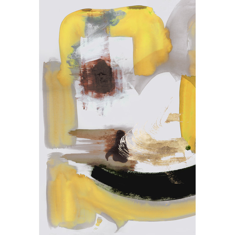 Lignes écrites au début du printemps II sur toile, H 18 po x l 12 po