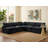 Hripsik Velvet L-Shaped Sectional Reversible-87141419