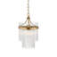 Geira Pendant light finished in Ant. Brass