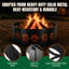 32 in. Round Heavy Duty Steel Fire Pit Ring-2034837814