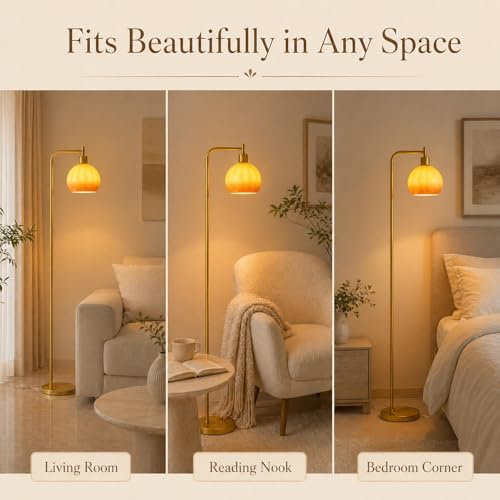 Lampe orange sur pied Orange Sunset
