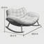 Chaise berçante moderne rembourrée