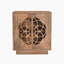 Mango Wooden 2 Shelved Double-Doored Cabinet Sideboard - Decorative Floral Lattice Design