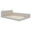 Grand lit plateforme tapissier avec 2 lampes de lecture