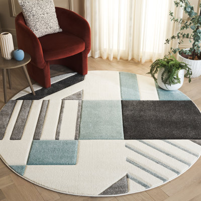 Tapis à motif géométrique Jeromie Performance