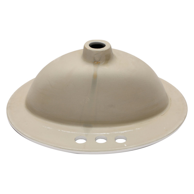 Lavabo de salle de bain ovale encastré en céramique blanche 20 po x 18 po - Moderne, teinté, pour différents endroits 20 po x 18 po, style moderne, résistant, s'adapte à plusieurs