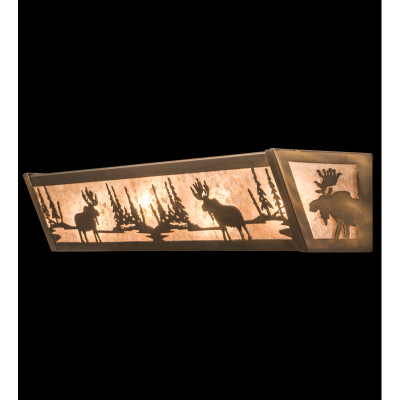 Rustic Lodge 4 - Light Bath Bar, Antique Copper