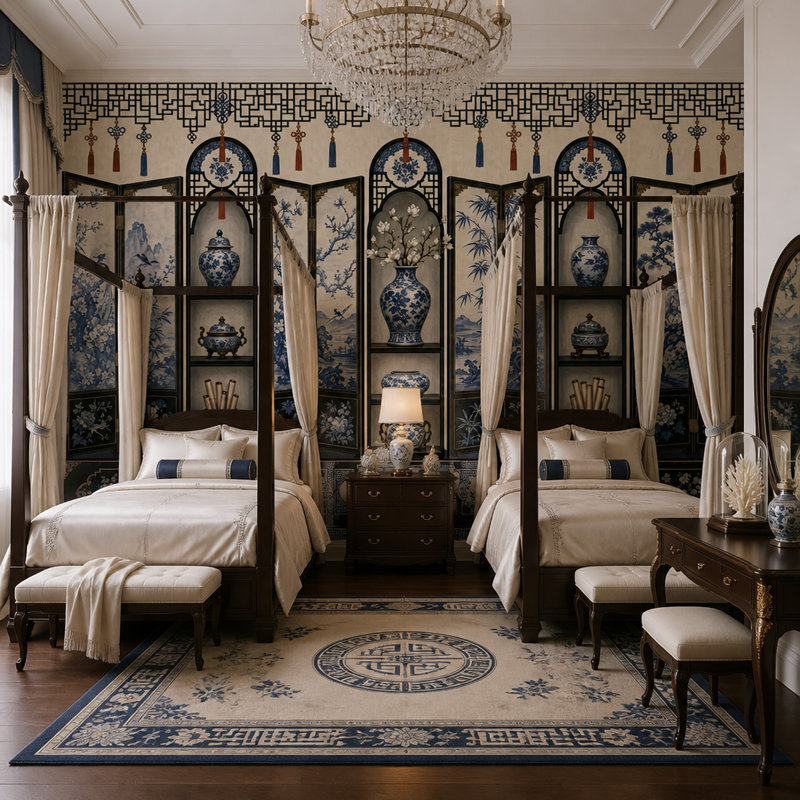 Décoration murale amovible en porcelaine de Chine, 200 po x 120 po, Peler et coller