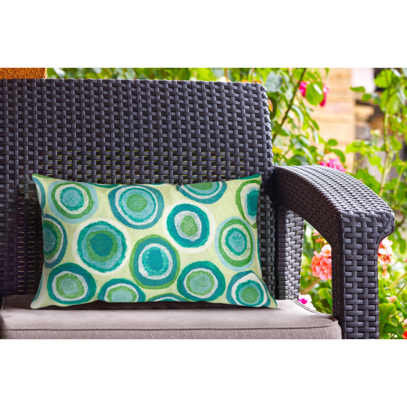 Housse et insert de coussin rectangulaire pour l'extérieur Vision II Puddle, vert
