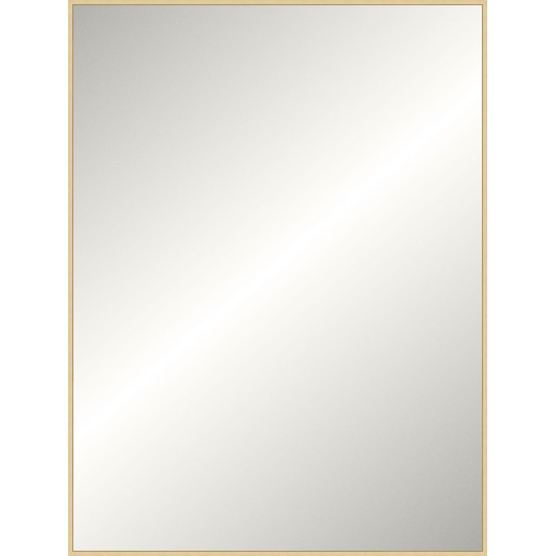 Floater 2 Solid Wood Mirror, Champagne, Rectangle, 49.25" x 37.25"