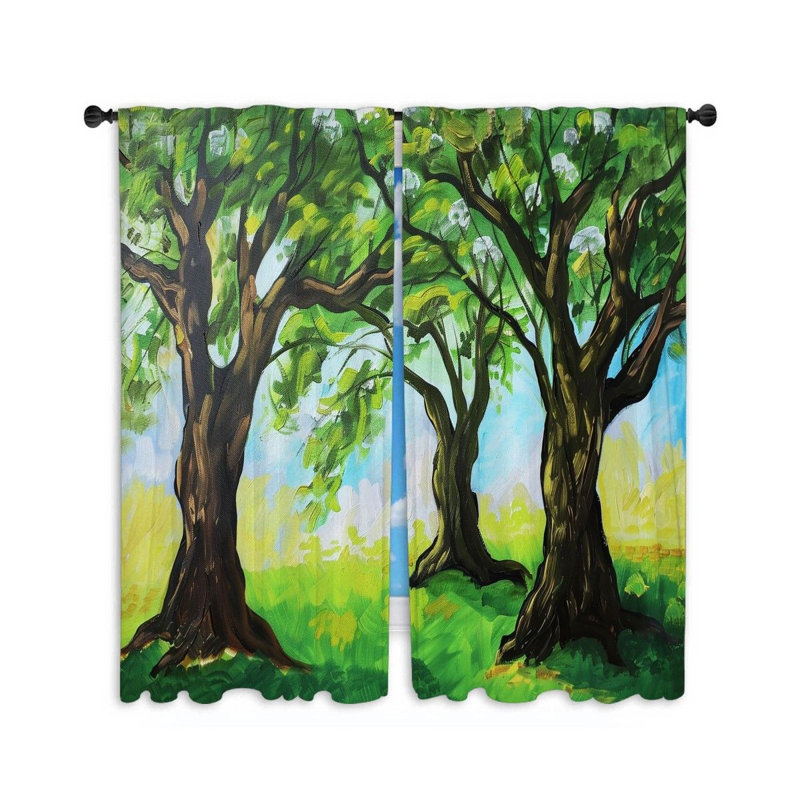 Paire de rideaux obscurcissant en polyester Egons, L 20 po x L 54 po