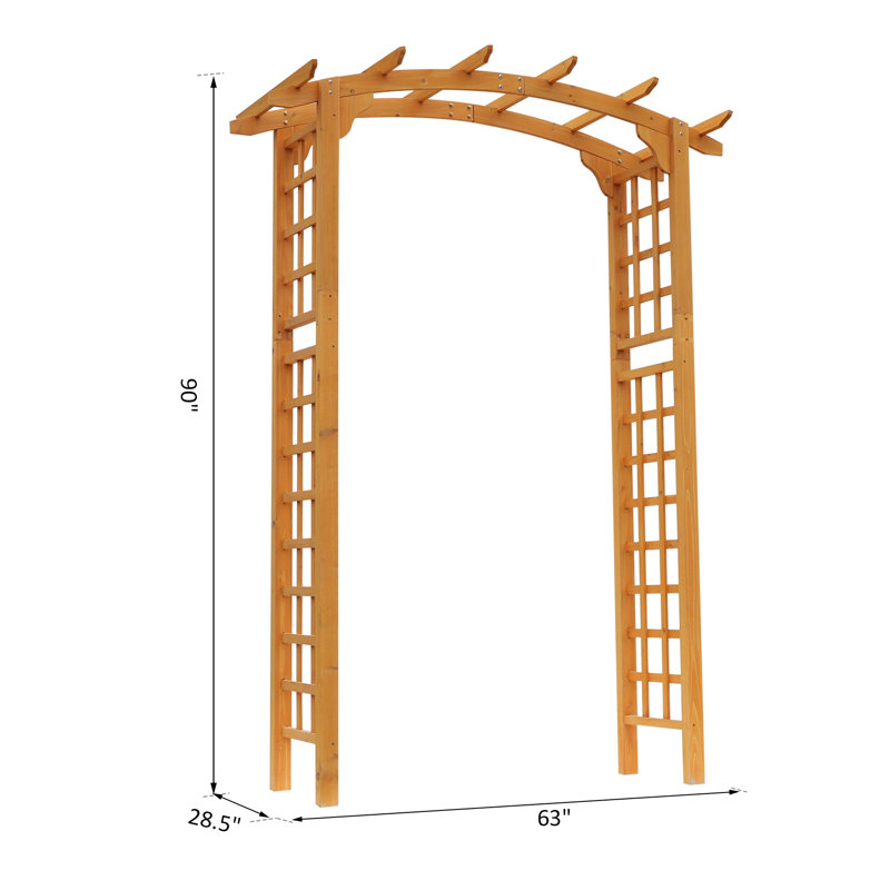 Treillis de jardin en bois de style pergola