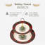 Christmas Tree TARTAN TIERED SERVER 10"