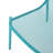 Stackable Outdoor Chairs, Mesh Seating, Angled Legs, 26" W X 22.45" D H, Teal Modern Chair , Build, 26"X22.45"X26