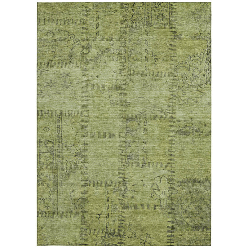 Tapis intérieur / extérieur lavable et patchwork 5 pi x 8 pi HomeRoots