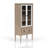 Display Bookcase In Sand Colored Finish