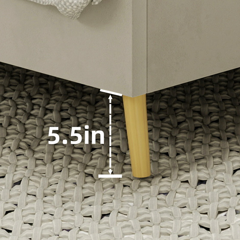 Lit à motif suède doux - Décorez l'espace de la chambre principale avec un accent doux et paisible. La structure robuste assure un sommeil stable et crée un lieu de repos privé