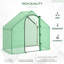 Petrascu 6 Ft W x 3.5 Ft D Mini Greenhouse