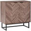 Buffet buffet, armoire de cuisine à double porte à chevrons, armoire d'appoint avec tablette réglable