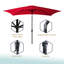 Parasol de marché rectangulaire 120 po x 78 po-101829458