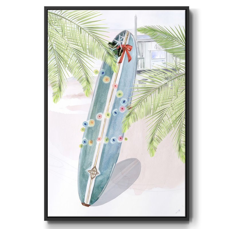 «So Cali Christmas Collection B», reproduction sur toile, H 25 po x l 17 po x P 1,5 po, Noir