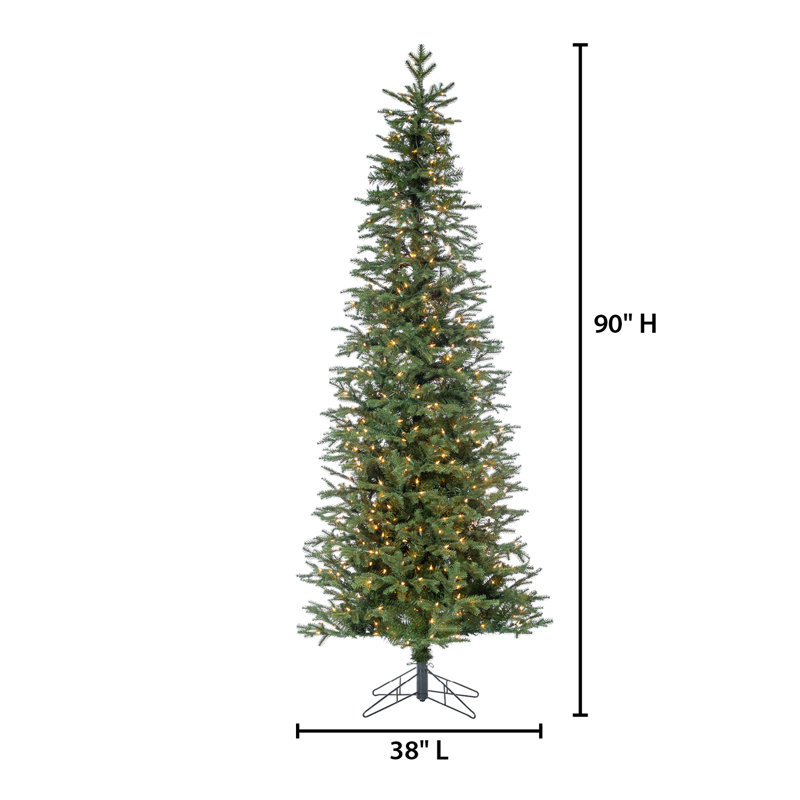 The Holiday Aisle® 72'' Lighted Pine Christmas Tree & Reviews | Wayfair