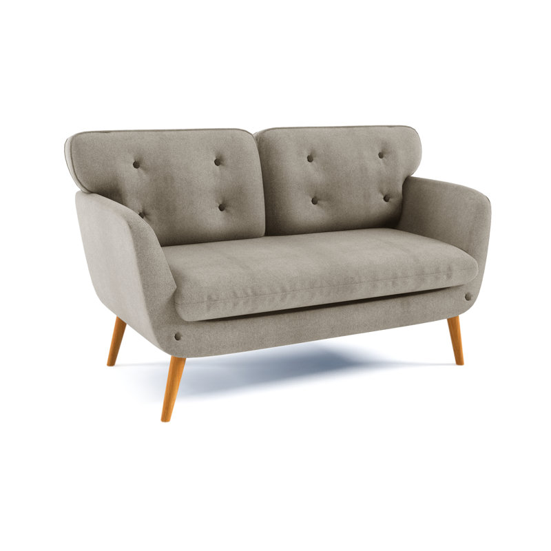 Destini Loveseat, Light Grey