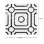 Carreau de sol en vinyle 12 po x 12 po x 1,5 mm